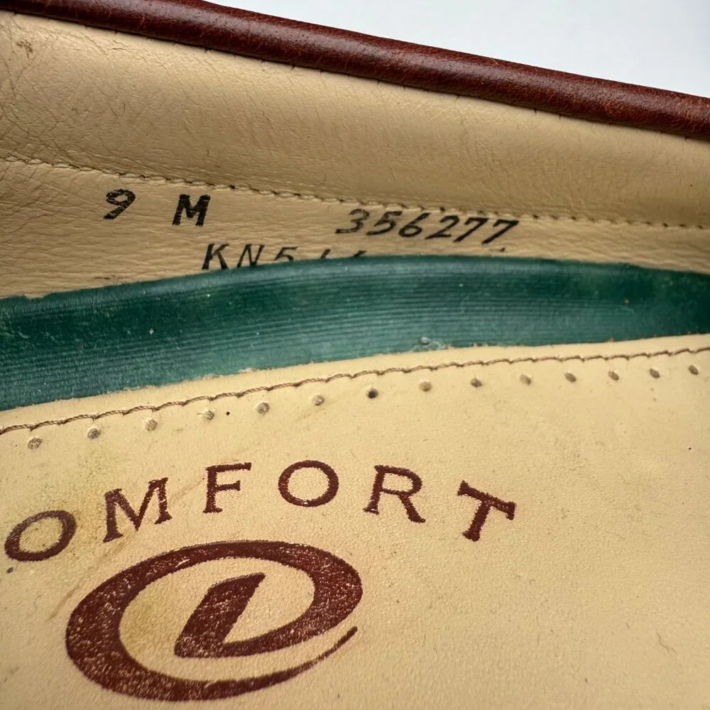 Brown Dexter Men's Leather Loafers with Tassels Size 9M - Picture 6 of 9